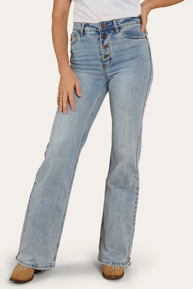 Ringers Western Betsy Womens High Rise Bootleg Jean - Light Blue
