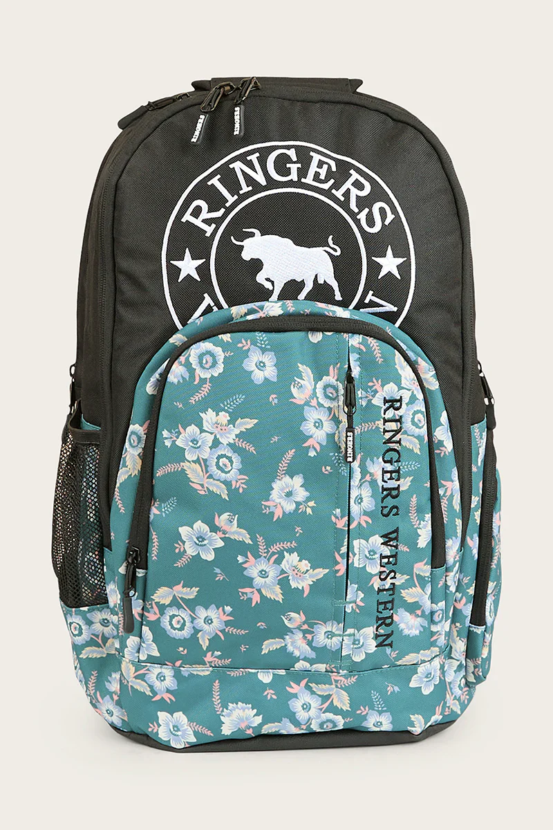 Ringers Western Holtze Backpack - Black/Floral