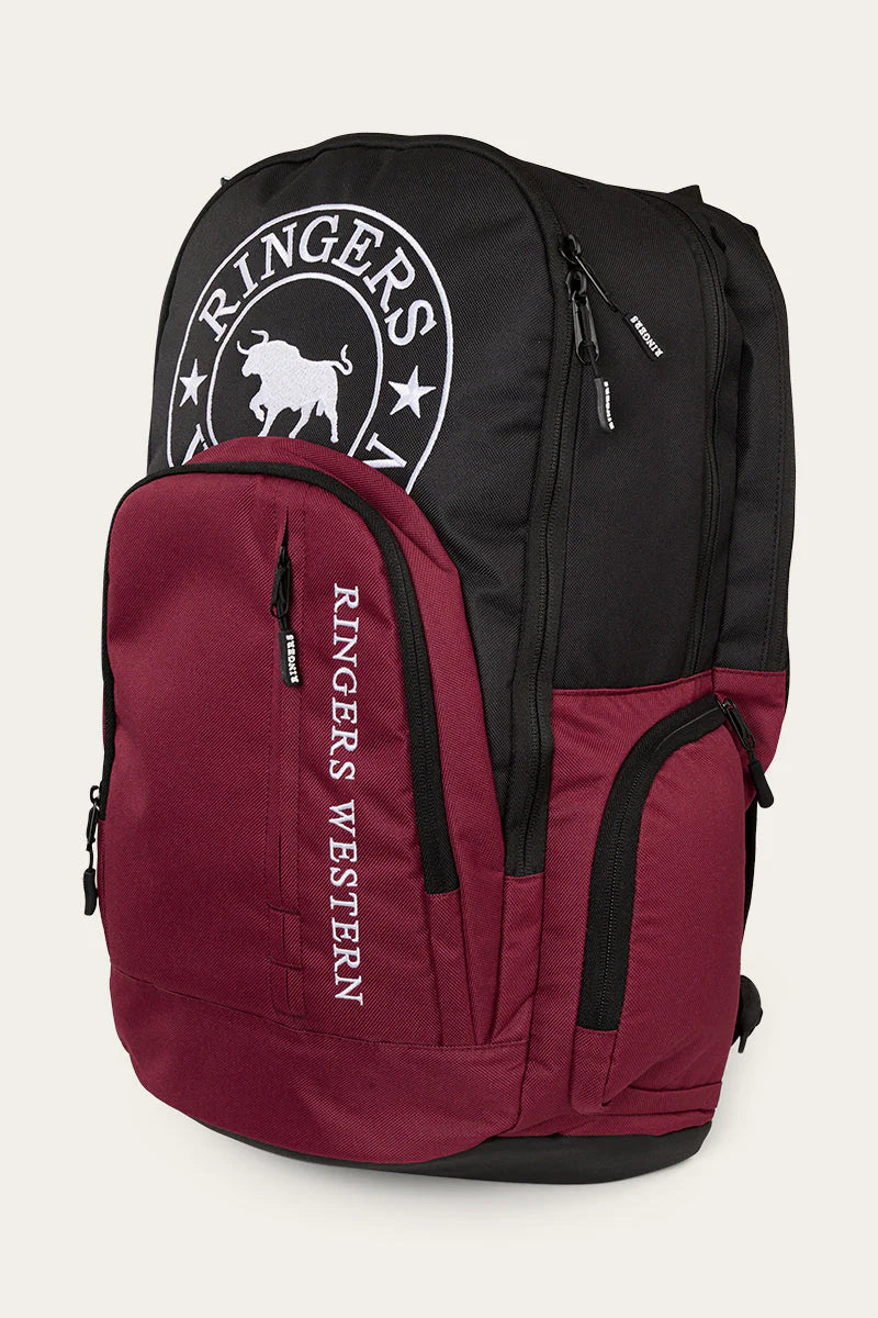 Ringers Western Holtze Backpack - Burgundy/Black - Image 2