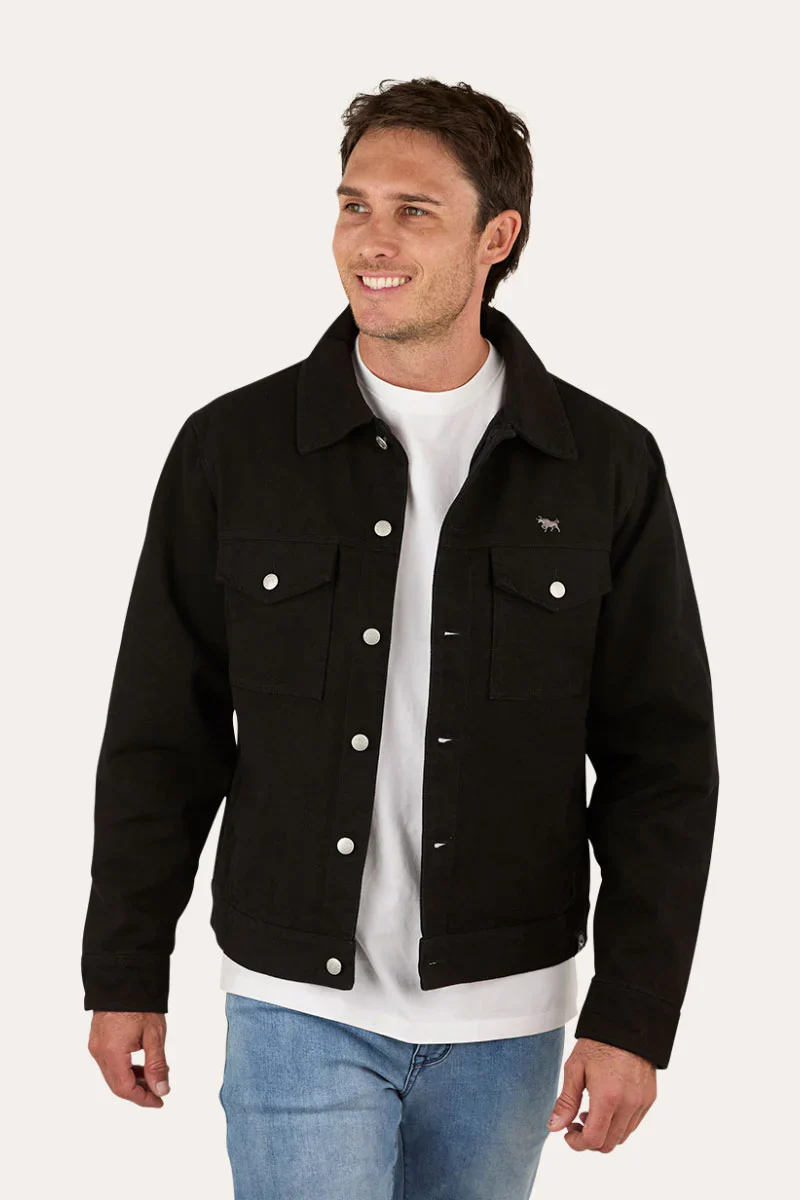 Ringers Western Roady Mens Canvas Jacket - Black