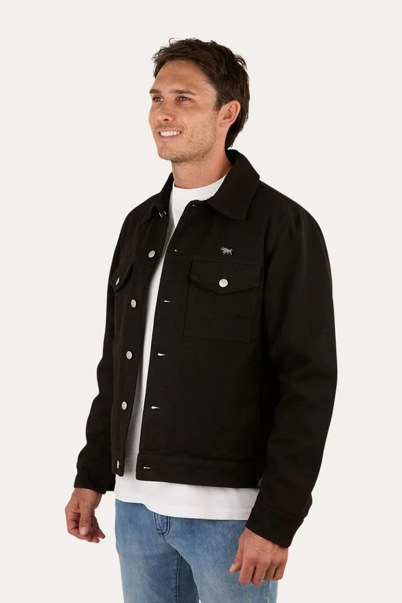 Ringers Western Roady Mens Canvas Jacket - Black - Image 3