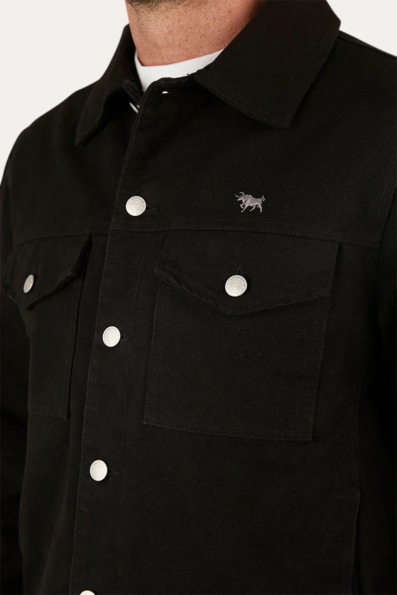 Ringers Western Roady Mens Canvas Jacket - Black - Image 5