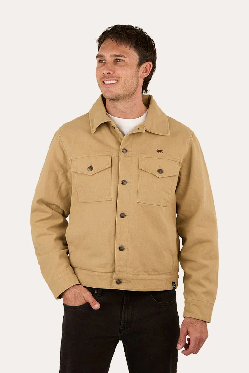 Ringers Western Roady Mens Canvas Jacket - Khaki - Image 4