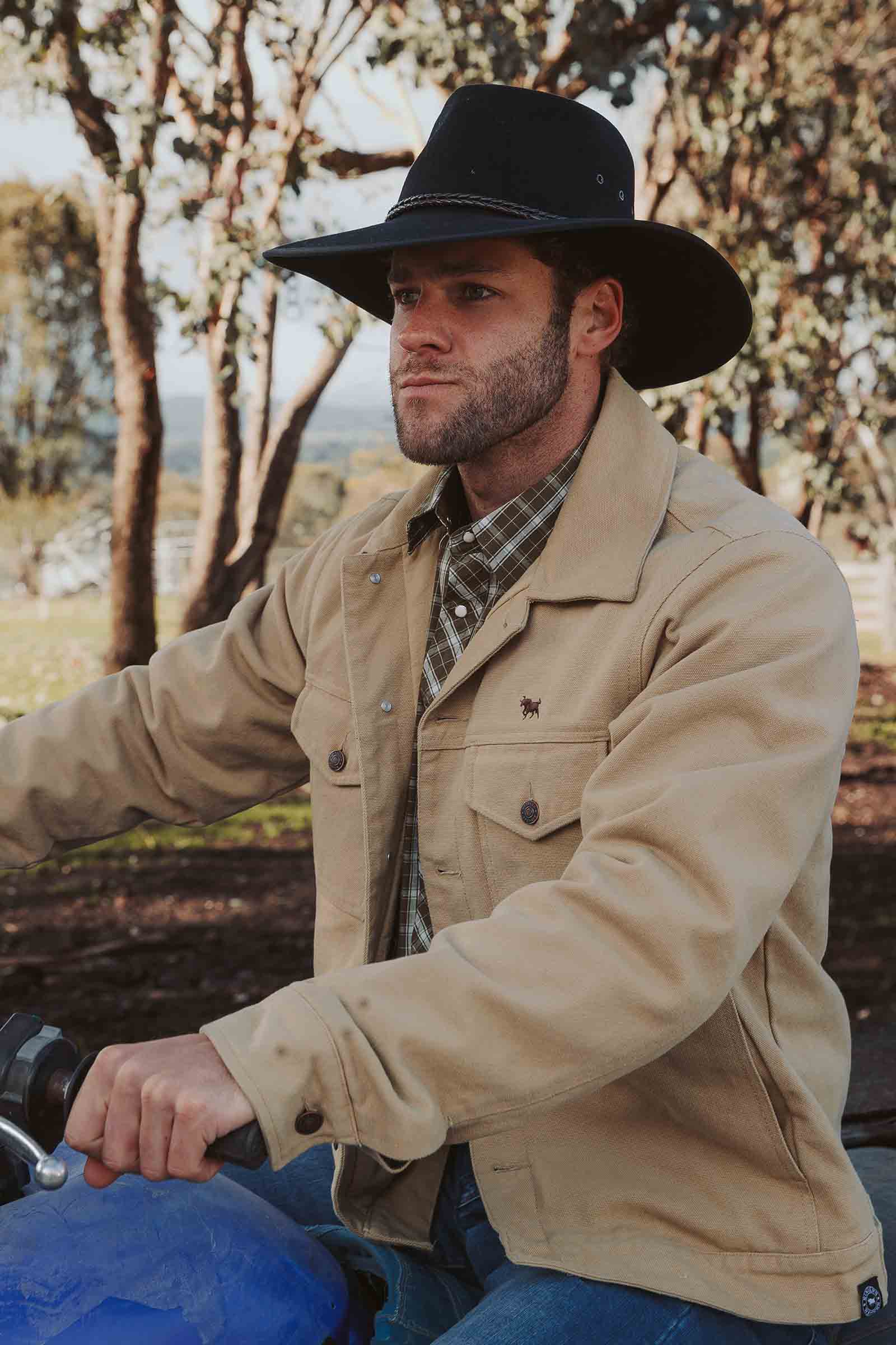 Ringers Western Roady Mens Canvas Jacket - Khaki - Image 7