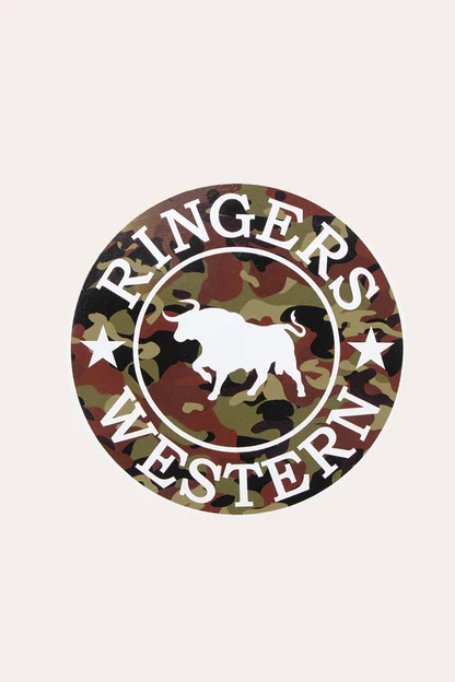 Ringers Western RW Camo Logo Sticker