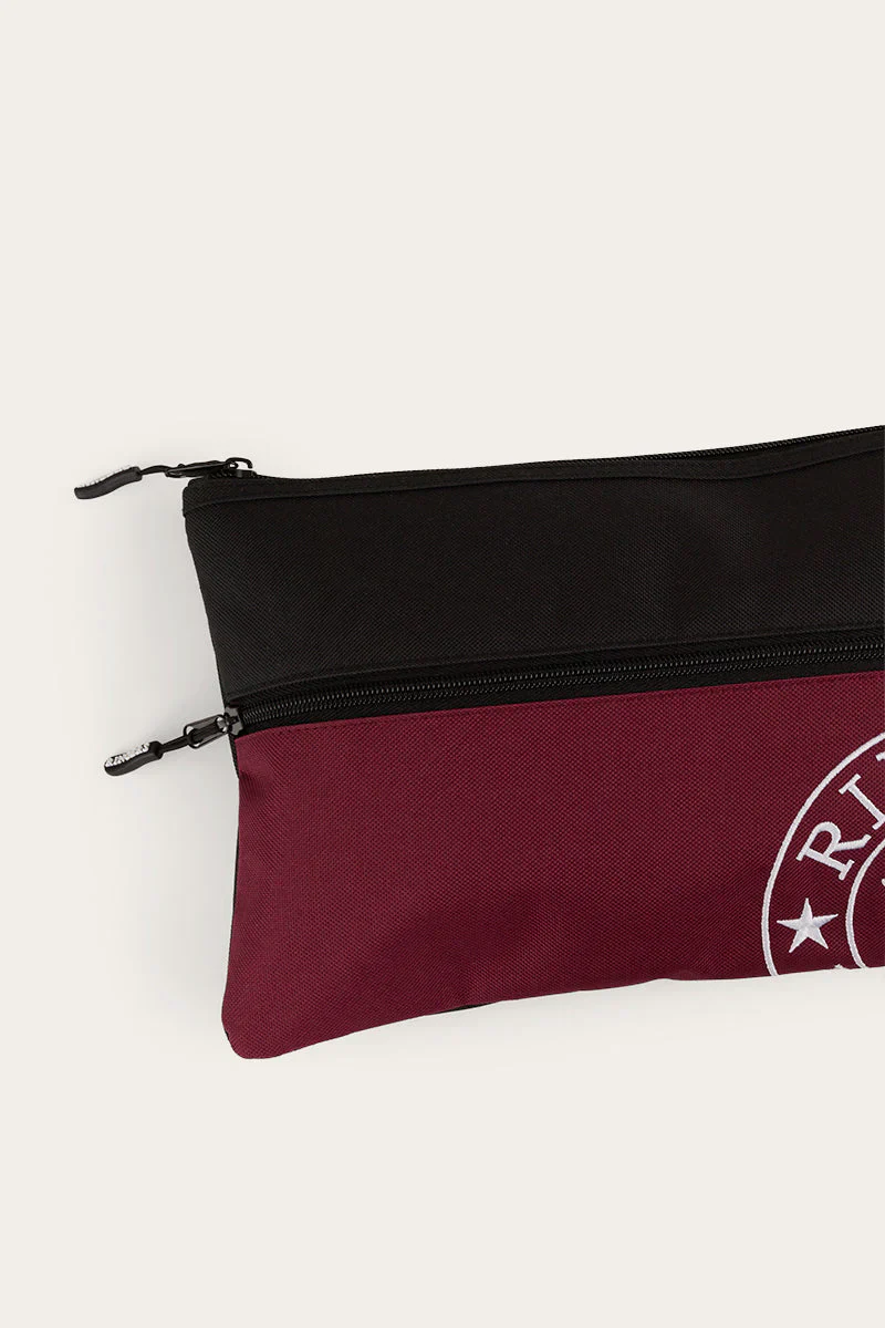 Ringers Western Spencer Pencil Case - Burgundy/Black - Image 3