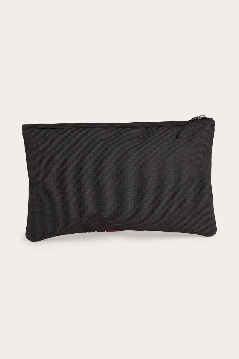 Ringers Western Spencer Pencil Case - Burgundy/Black - Image 4