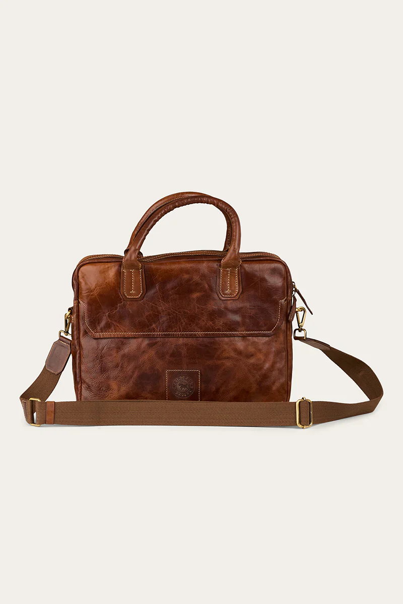 Ringers Western Toro Attache Laptop Bag - Cognac