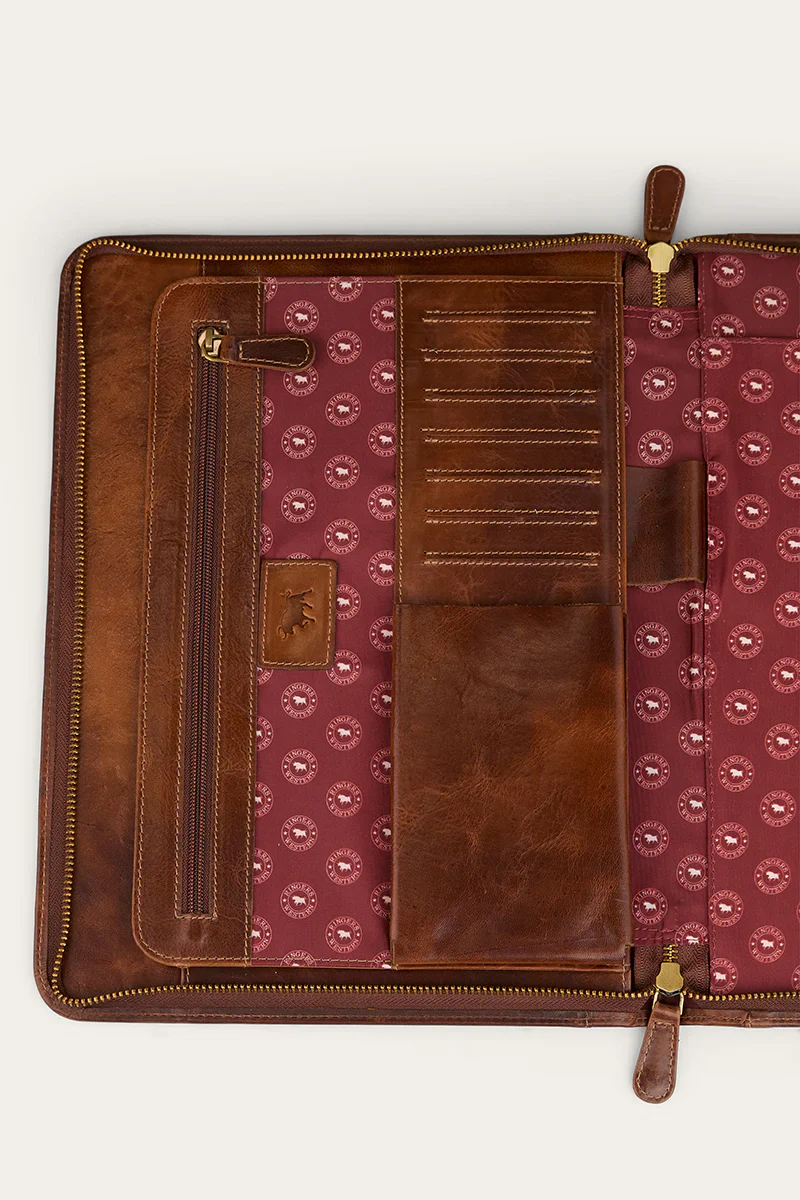 Ringers Western Toro Notas Document Folder - Cognac - Image 4