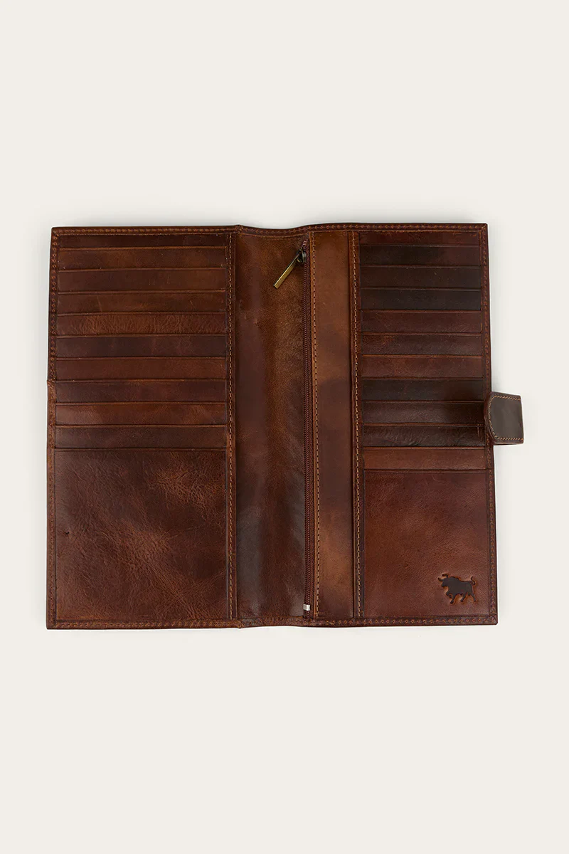 Ringers Western Toro Travello Travel Wallet - Cognac - Image 4
