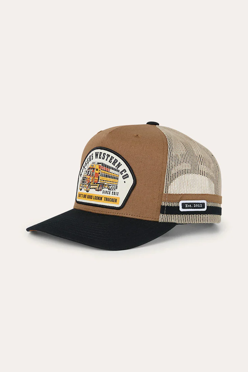Ringers Western Workhorse Deep Fit Trucker Cap - Clay / Black - Image 3