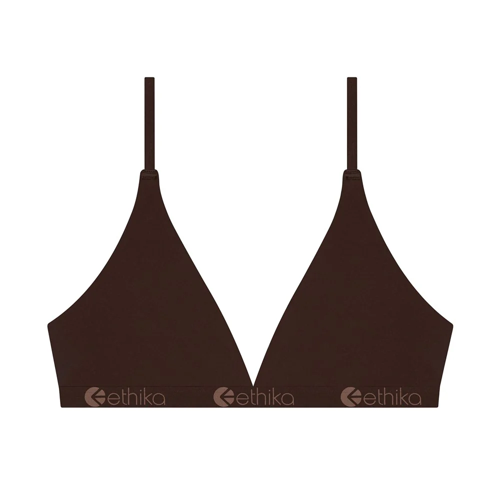 Ethika Seamless Triangle Bra - Mocha - Image 2
