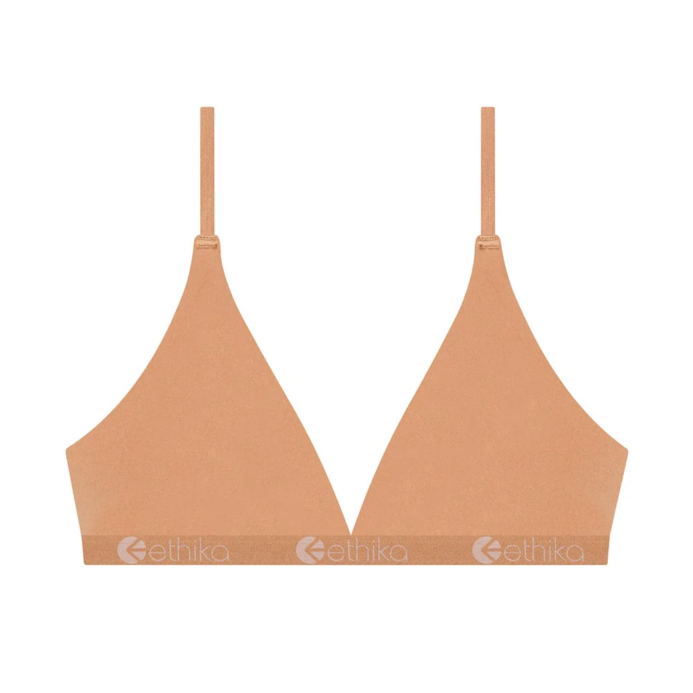 Ethika Seamless Triangle Bra - Toffee - Image 2