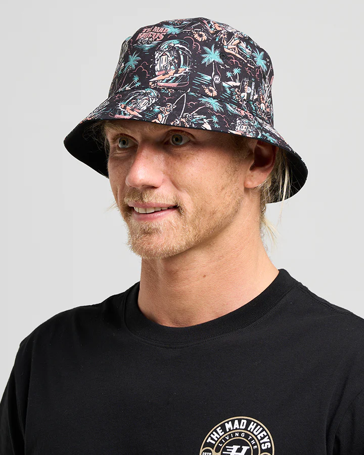 The Mad Hueys SHE'LL BE RIGHT | REVERSIBLE BUCKET HAT - Image 4