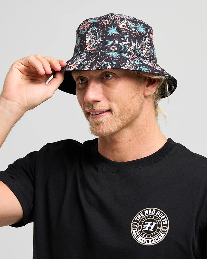 The Mad Hueys SHE'LL BE RIGHT | REVERSIBLE BUCKET HAT - Image 6