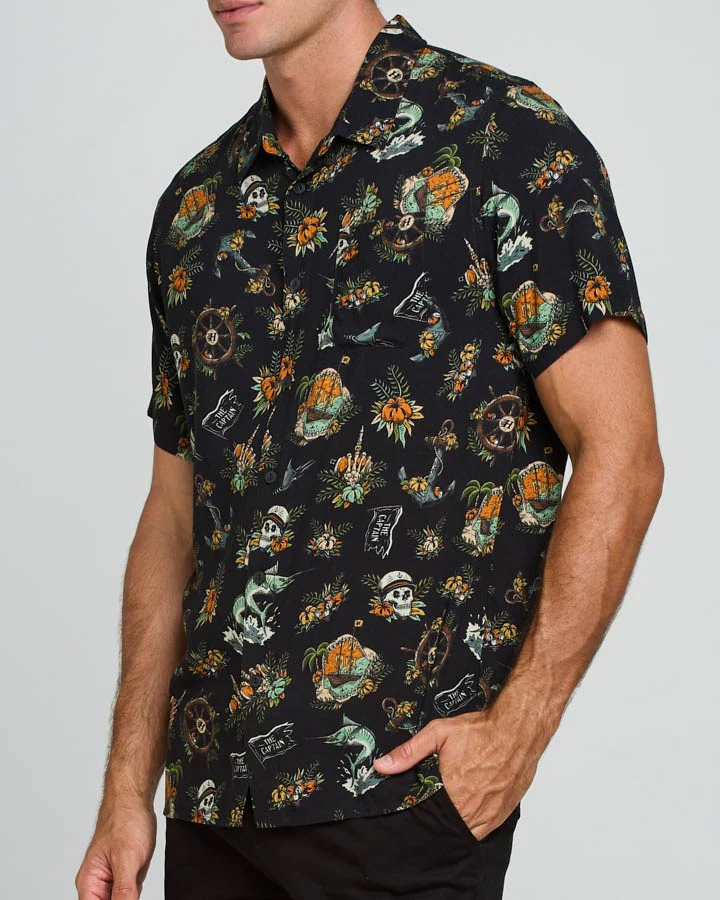 The Mad Hueys Shipwrecked Captain Woven Shirt - Image 3