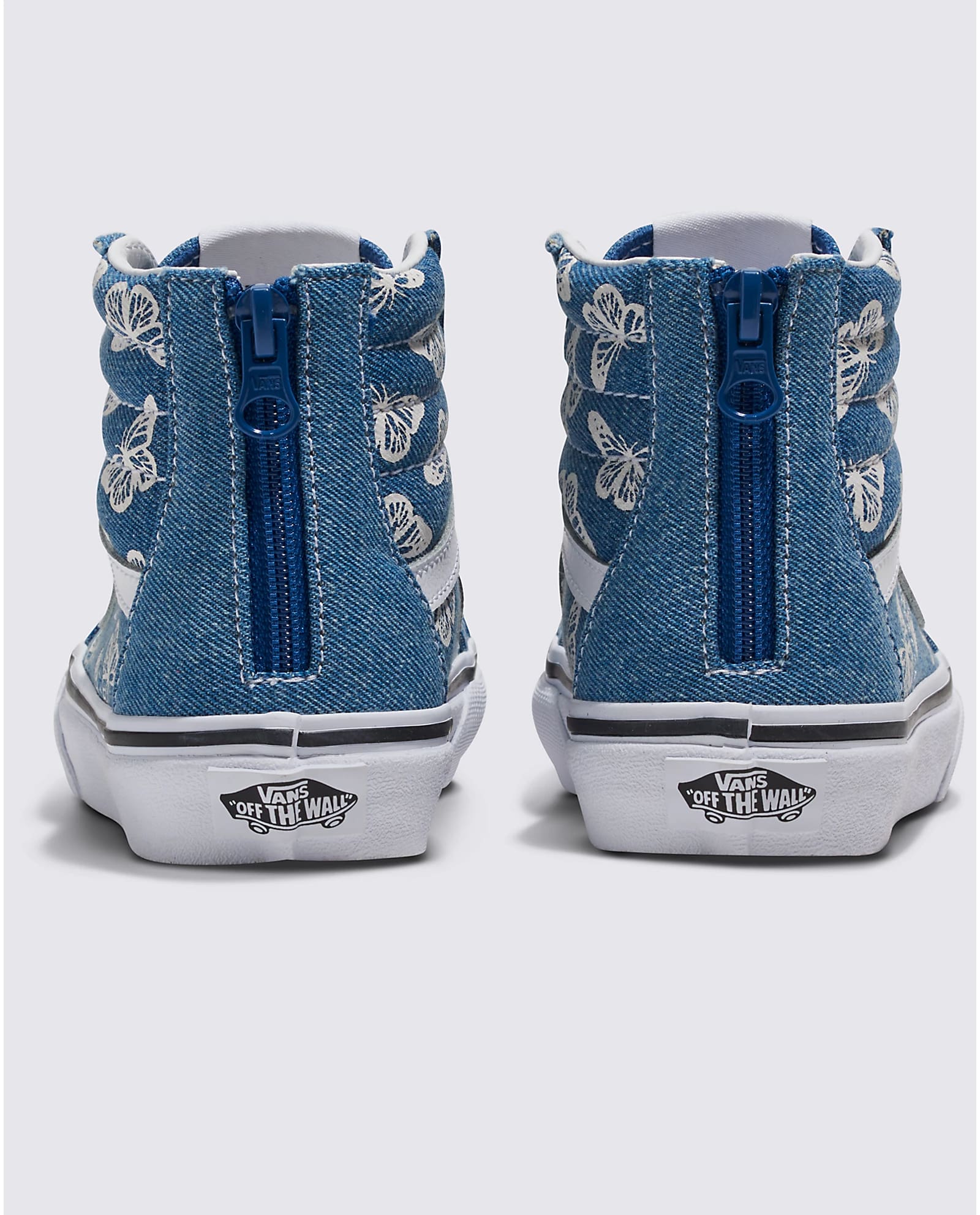 Vans Sk8-Hi Zip Kids Denim - Navy / True White - Image 3
