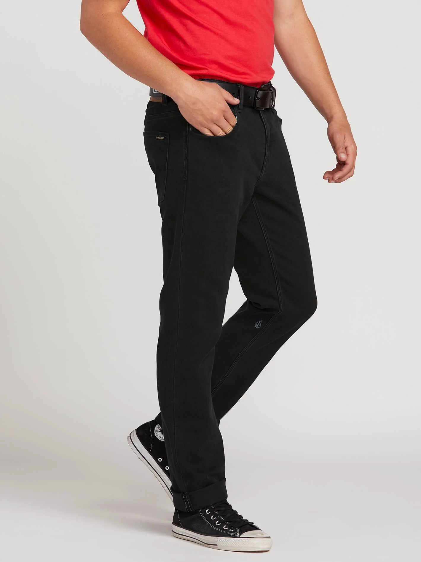 Volcom Solver Modern Fit Jeans Blackout - Image 3