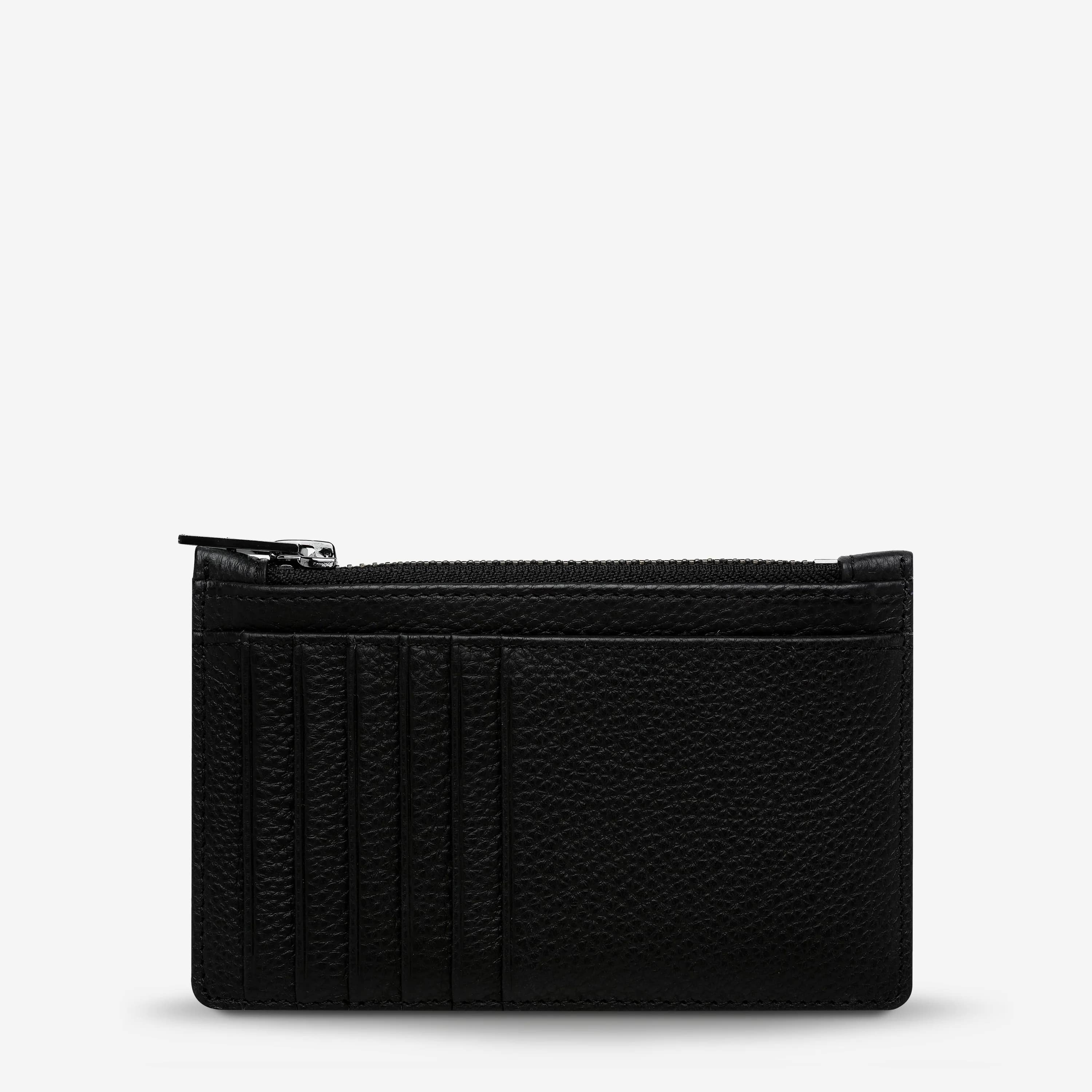 Status Anxiety Avoiding Things Leather Wallet - Black - Image 2