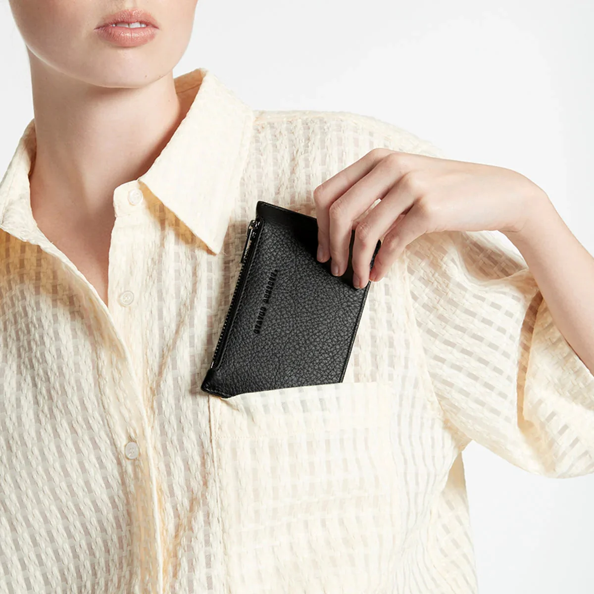 Status Anxiety Avoiding Things Leather Wallet - Black - Image 4