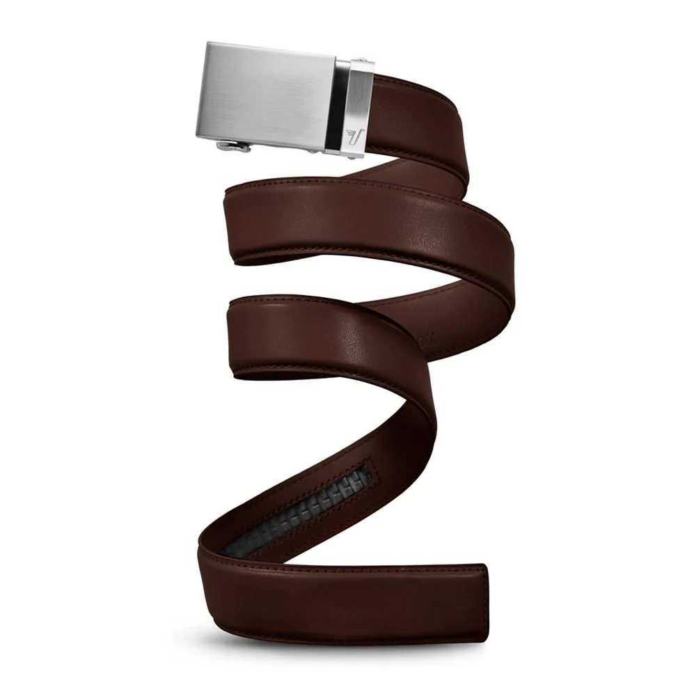 Mission Belt Steel/Brown Choc 40mm Leather Belt