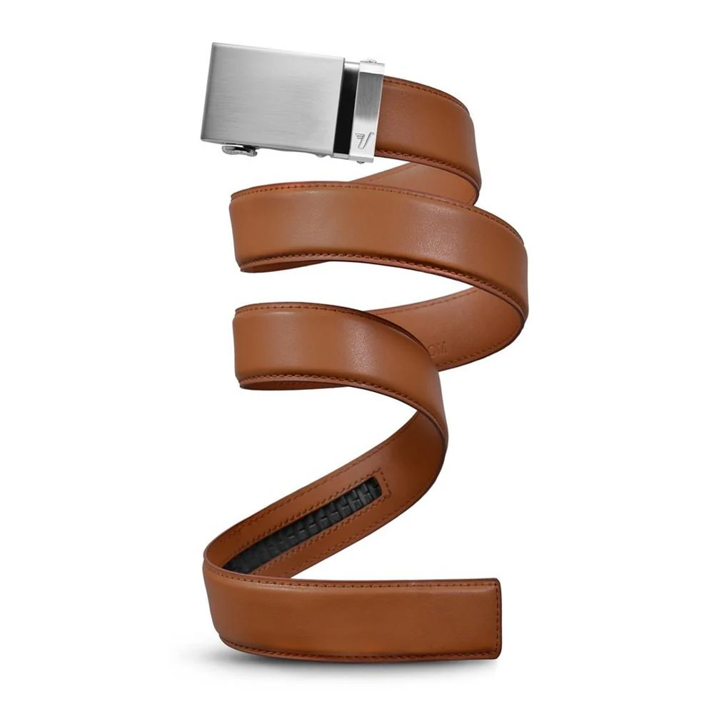 Mission Belt Steel/Light Brown 40mm Leather Belt
