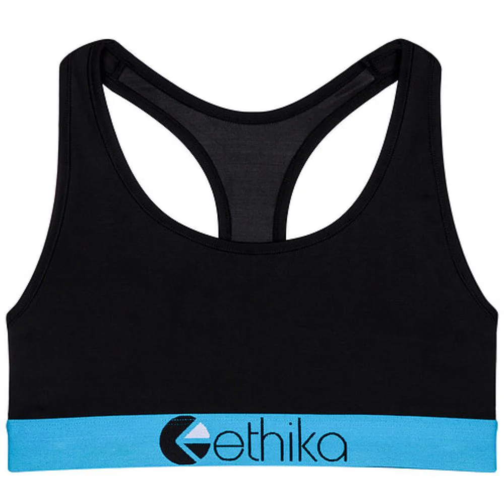 Ethika Womens Subzero Blue/Black Sports Bra