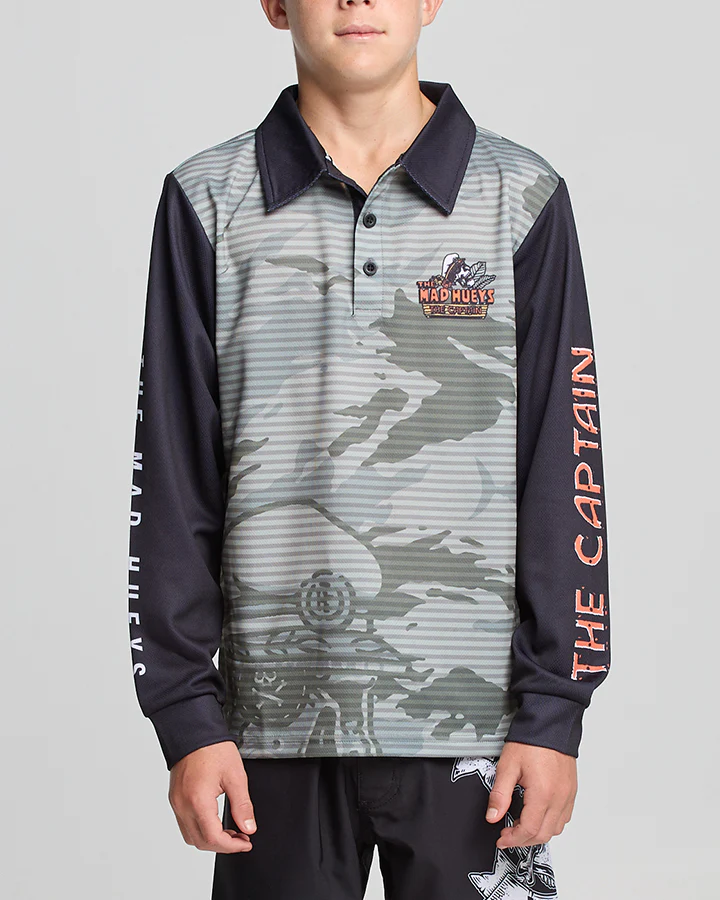 The Mad Hueys THE ISLAND CAPTAIN | YOUTH UPF 50+ FISHING JERSEY - Image 2