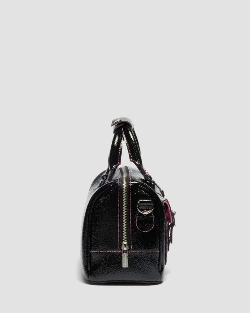 Dr. Martens Top Handle Bag - Black Distressed Patent - Image 5
