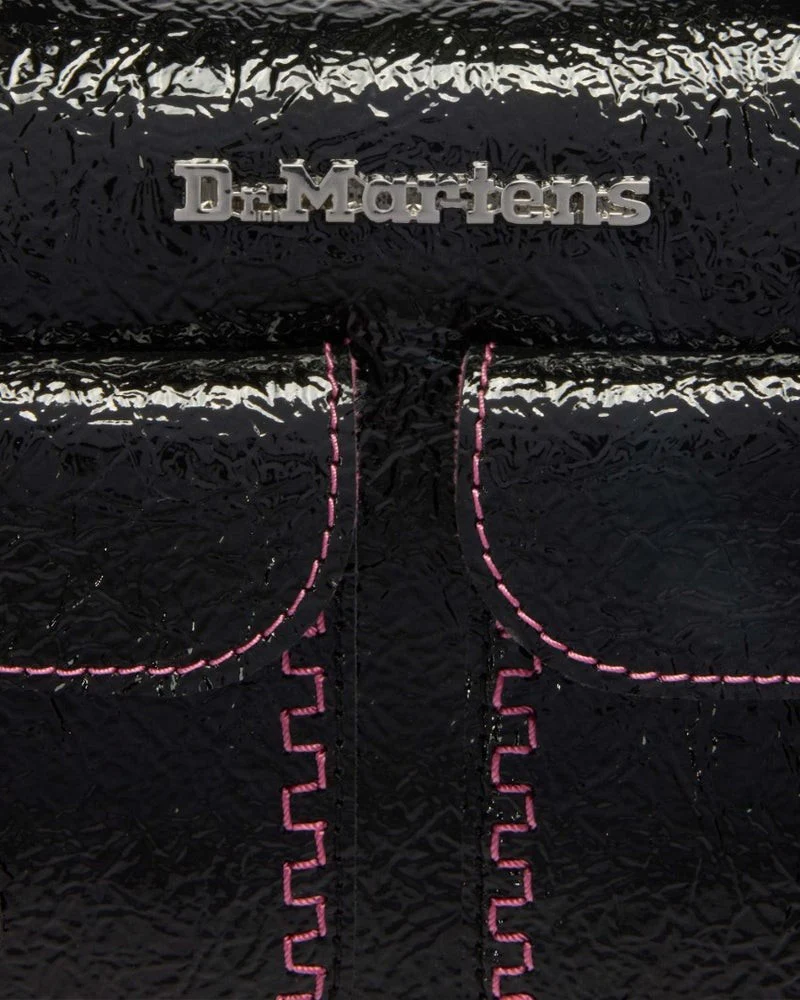 Dr. Martens Top Handle Bag - Black Distressed Patent - Image 9