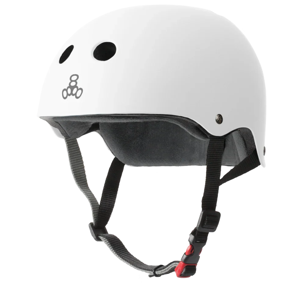 Triple 8 THE Certified Helmet SS - Matte White