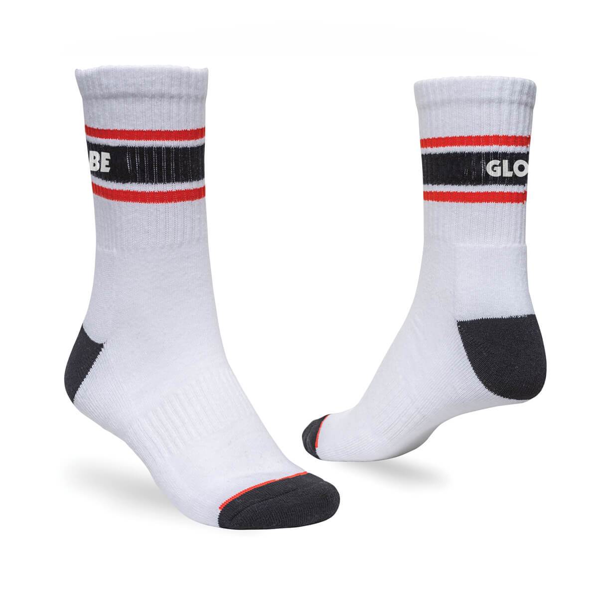 Globe Triple Stripe Crew Socks 5 Pack - Image 5