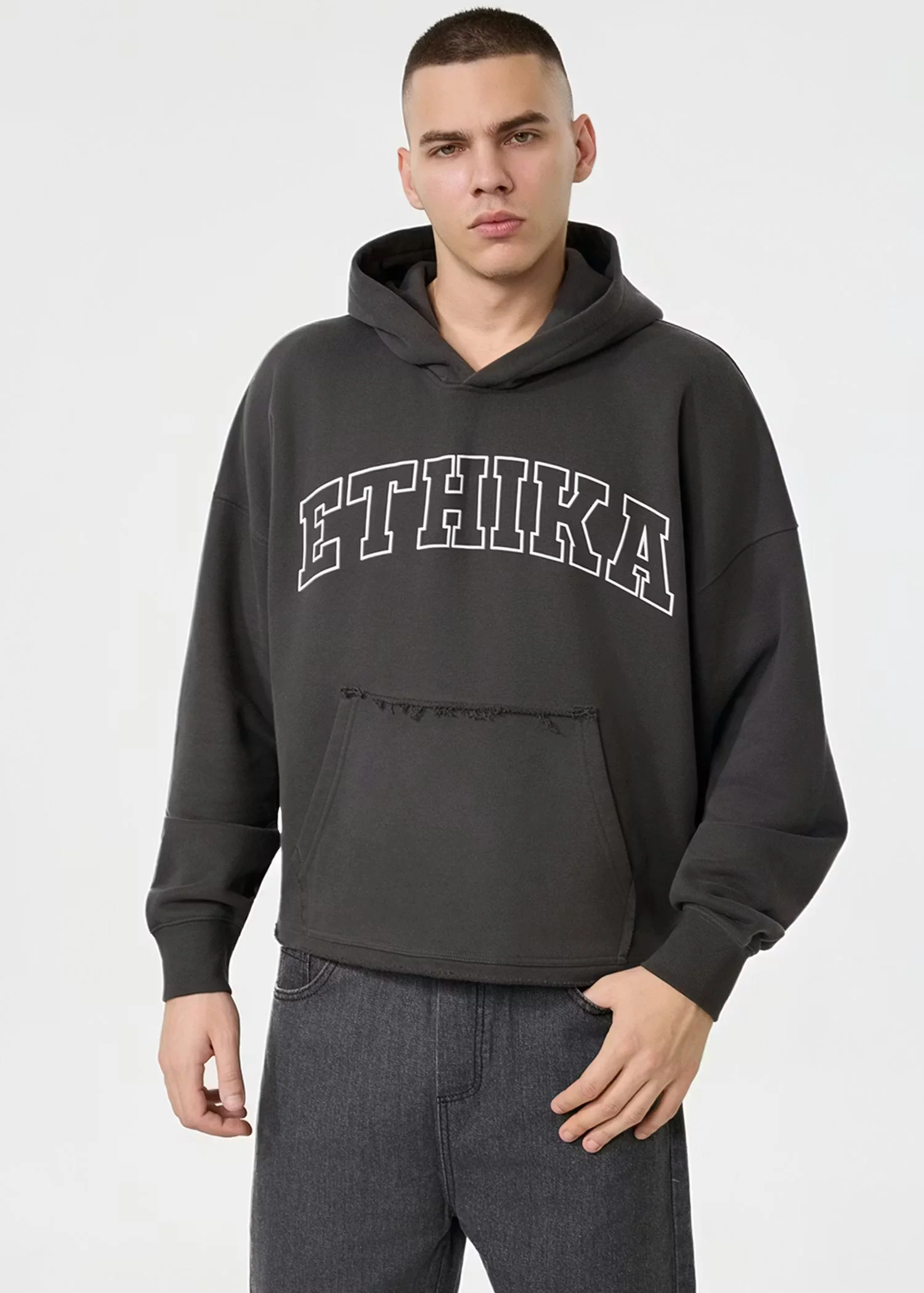 Ethika Unisex Comfort Alan Hoodie - Black - Image 5