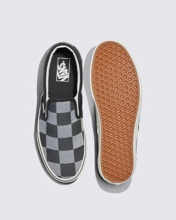 Vans Classic Slip-On Mono Checkerboard - Black - Image 3