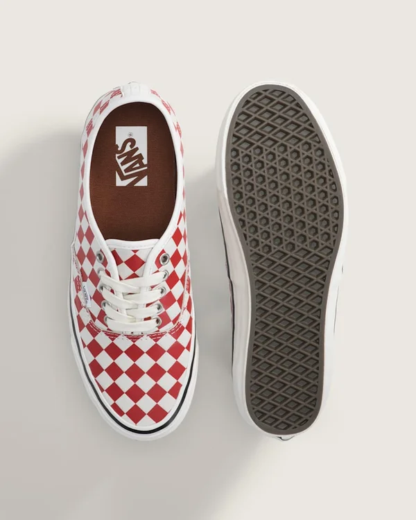 Vans LX Premium Authentic 44 - Diamond Check Red/Marshmallow - Image 3