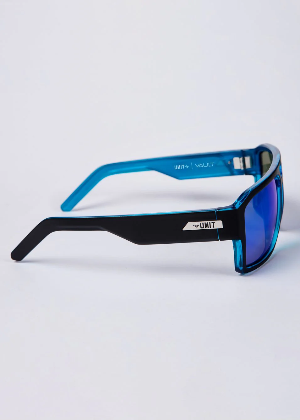 Unit Vault Polarised Sunglasses - Matte Black / Blue - Image 3