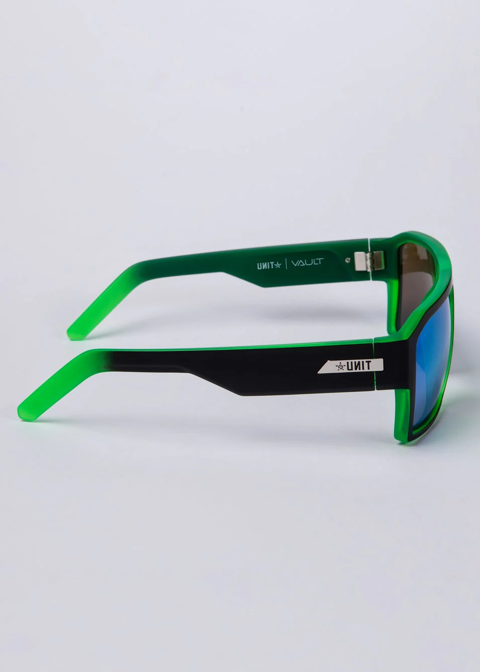 Unit Vault Polarised Sunglasses - Matte Black / Dip Green - Image 3