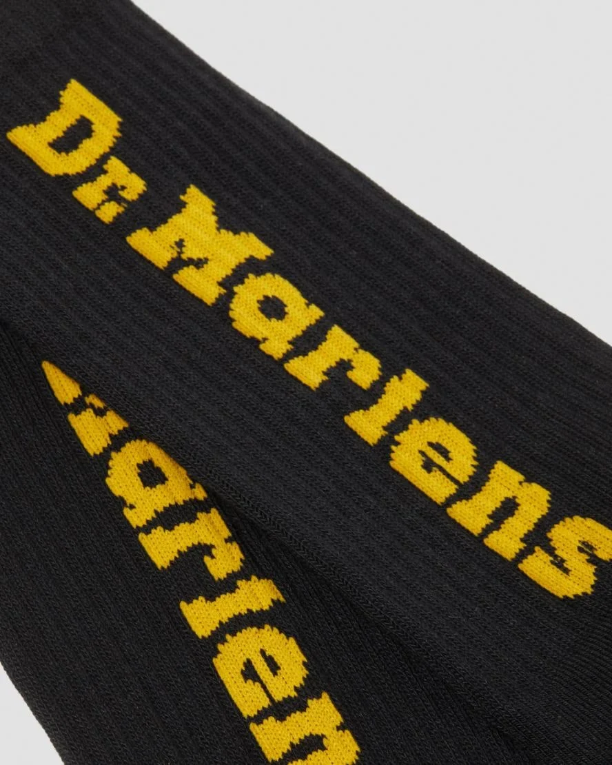 Dr. Martens Vertical Logo Socks - Black - Image 2