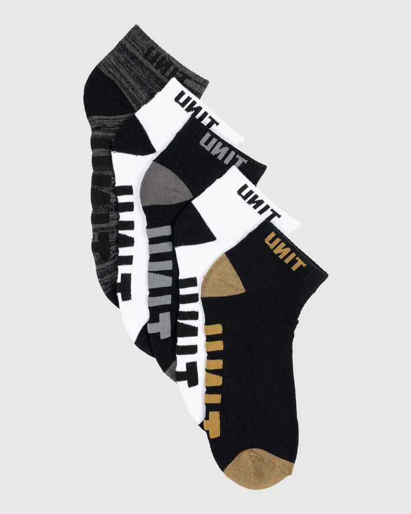 Unit Mens Vital Bamboo Lo Lux Socks - 5 Pack - Image 3