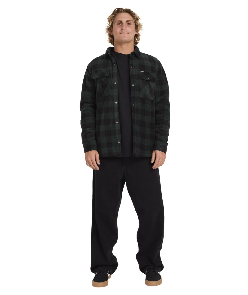 Volcom Bowered Fleece Over-Shirt - Scarab - Image 5