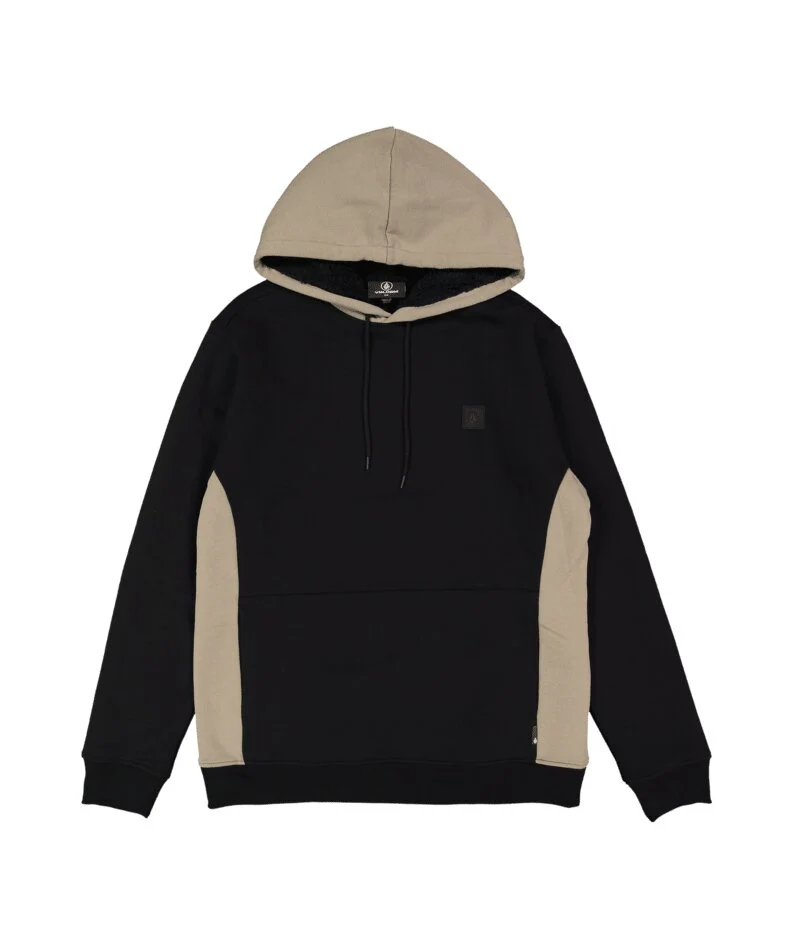 Volcom Single Stone Lined Pullover Hoodie - Brindle - Image 4