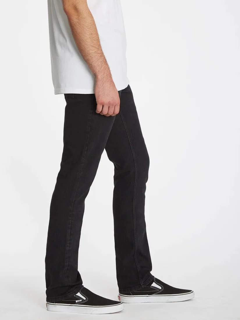 Volcom Vorta Slim Fit Jeans Blackout - Image 3