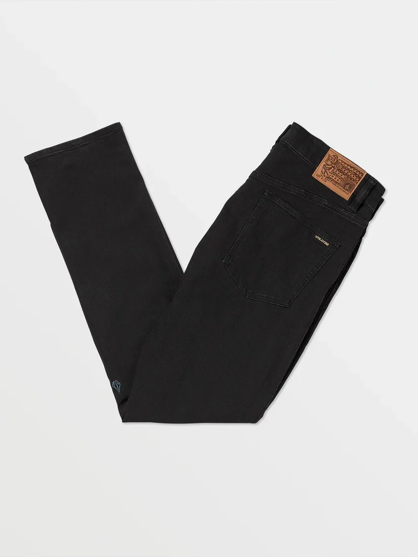 Volcom Vorta Slim Fit Jeans Blackout - Image 7