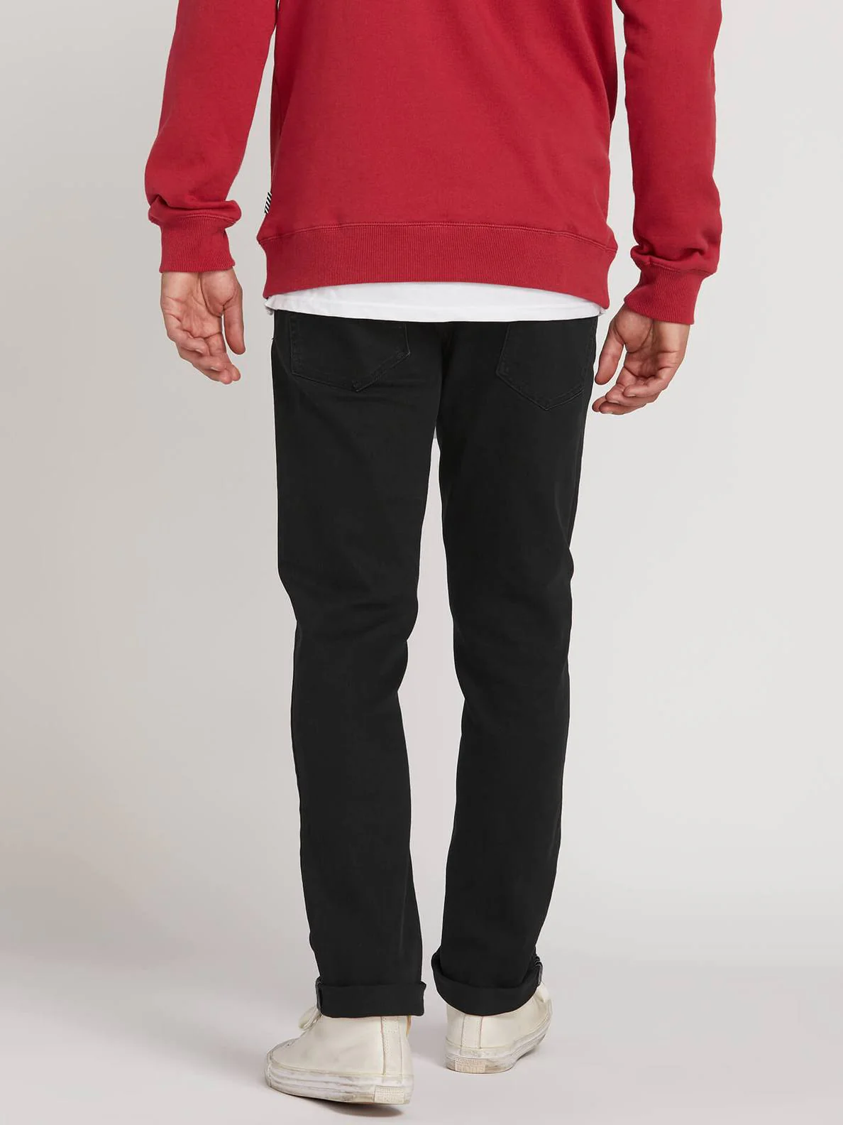 Volcom Vorta Slim Fit Jeans Blackout - Image 2