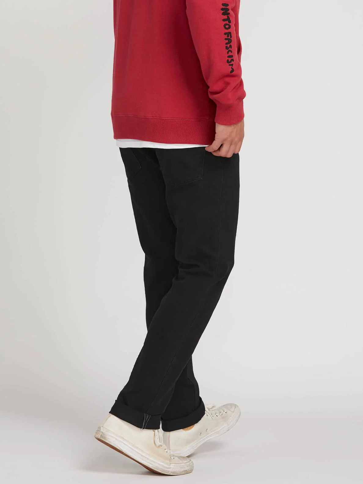 Volcom Vorta Slim Fit Jeans Blackout - Image 3