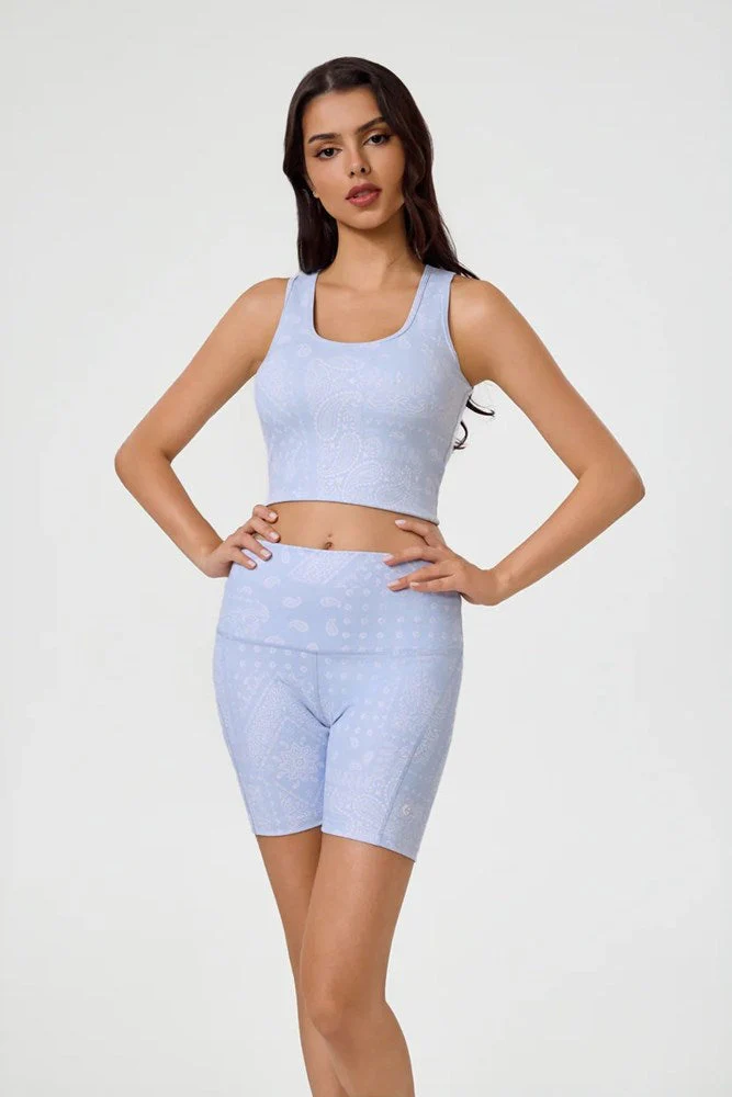 Ethika Womens Ice Paisley Long Line Bra - Image 2