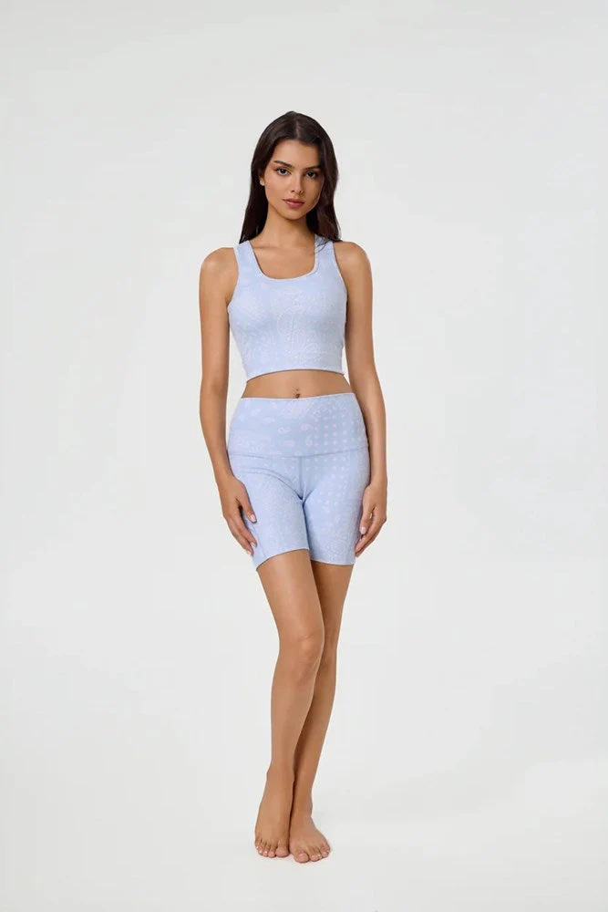 Ethika Womens Ice Paisley Long Line Bra - Image 3