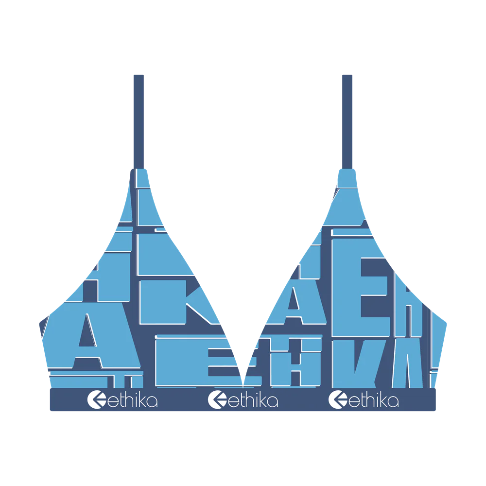 Ethika Womens Stacked Triangle Bra - Image 3