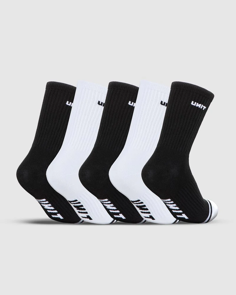 Unit Youth Crew Socks 5 Pack - Image 2